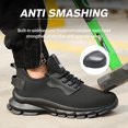 thumbnail image 2 of Arbeitsschuhe Herren Sicherheitsschuhe Anti-Smashing Atmungsaktiv Stahlkappe Sicherheitsschuhe Leicht rutschfest Schutzschuhe, 2 of 7