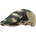 thumbnail image 7 of CoCopeaunts Newsboy Cap Summer Cotton Flat Cap Ivy Caps Men Women Newsboy Cabbie Driver Solid Color Casual Camouflage Beret, 7 of 7