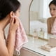 thumbnail image 5 of Toallas de baño suaves | Polar de poliéster de secado rápido | Absorbentes y gruesas | Toalla de manos y cuerpo de 75 x 35 cm para baño, gimnasio y viajes | Rosa, caqui, azul y gris, 5 of 6