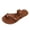 Brown, variant on Women's Slide Sandals Arch Support Flip Flops Toe Ring Walking Orthotic Thong Sandal Shoes Size 7.5