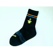 Bombas Unisex Colorful Print Socks, Black, (5-Pack)