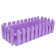 thumbnail image 2 of Milisten Rectangular Plastic Fence Flower Pots Green Plants Potted Succulent Planting Pot, 2 of 5