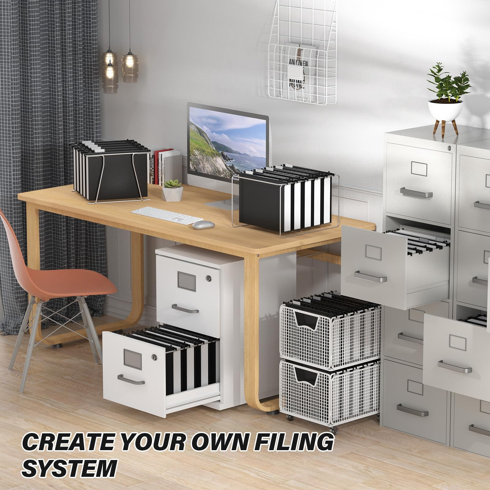 Plastic Extra Capacity Hanging File Folder 12 Pack Reinforced Letter Size Folders Heavy Duty 2 Inch Expansion Filing Cabinet Black Organizers For Bulk Files  Charts