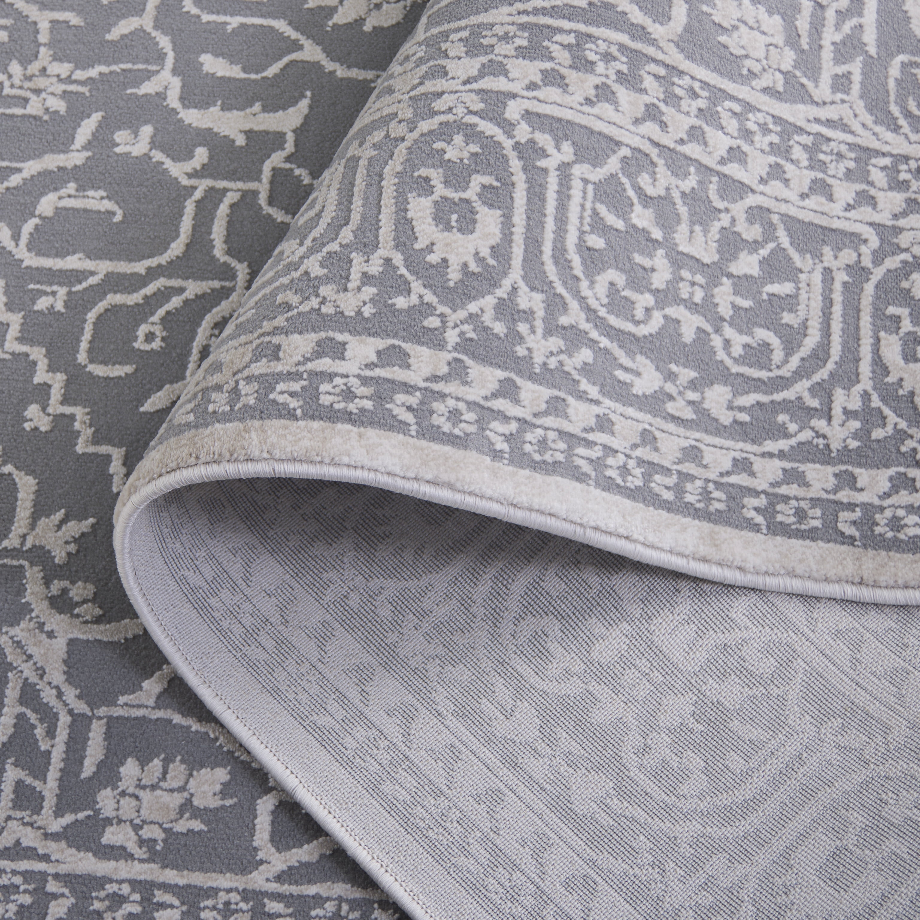 Safavieh Reflection Dolkar Oriental Area Rug, Light Gray/Cream, 12' x 12' Square