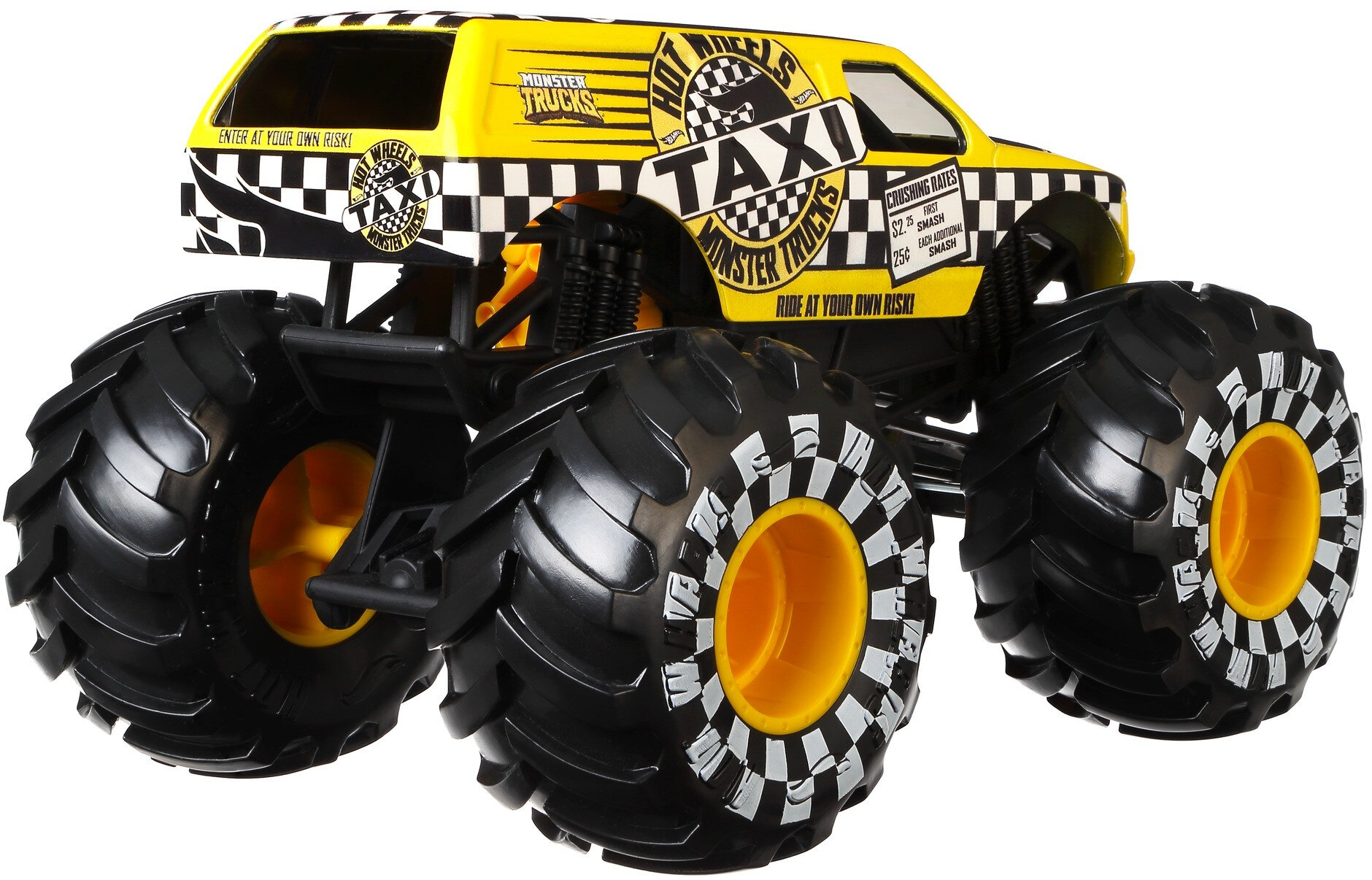 Hot Wheels Monster Trucks Taxi 1:24 Scale Vehicle - image 4 of 5
