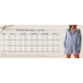 thumbnail image 5 of Chouyatou Women's Oversized Distressed Denim Button Down Tunic Shirt Dress with Pockets, 5 of 5