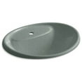thumbnail image 6 of Kohler K-2839-1 Tides 20" Drop In Enameled Cast Iron Bathroom Sink - Grey, 6 of 8