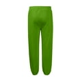 thumbnail image 4 of Fabrcox S-5xl Black Sweatpants Men Winter Fleece Lined Active Joggers Sweatpants Drawstring Pockets Athletic Casual Jogger Running Sweatpants Fluorescent Green 5XL, 4 of 7