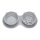 thumbnail image 2 of Cuenco plegable doble para mascotas con protuberancias de alimentación lenta, plato portátil de silicona para comida y agua para perros y gatos pequeños y medianos, ideal para viajes y almacenamiento., 2 of 9