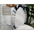 thumbnail image 5 of HOME WEAVERS INC Toilet Lid Cover, Machine Wash Seat Covers, 18x18, Navy, 5 of 9