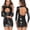 Black, variant on uublik Valentines Lingerie Set for Women Lace Plus Size Babydoll Sexy Naughty Bodysuit