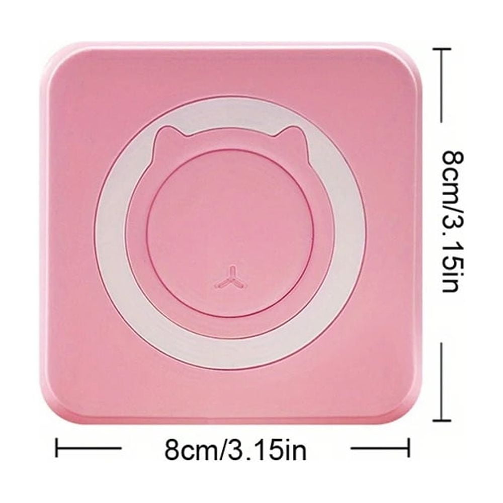 Mini Printer, Wireless Mini Photo Printer Label Printer, Portable BT Mini Thermal Printer ,Fast-Drying Ink with Crisp Output