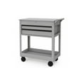 thumbnail image 3 of Hyper Tough 28-Inch Steel Tool Cart with Drawer, 500 lb Load Capacity, White Powder-Coated, 3 of 9