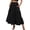 Black, variant on Women'S Casual Smock Layered Tiered Skirt High Waisted A Line Flowy Long Skirts with Pockets Black XL