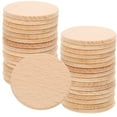 thumbnail image 4 of 50 piezas de madera natural rebanadas de madera redonda sin terminar adornos de bricolaje, 4 of 6