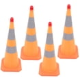 thumbnail image 2 of Paquete De 4 Conos De Tráfico Naranja De 28 Pulgadas Con Luz LED, Conos De Seguridad Plegables, Conos De Estacionamiento, Conos Deportivos, Conos De Construcción Emergentes Con Tiras Reflectantes Para, 2 of 8