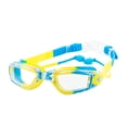 thumbnail image 2 of Gafas de natación para piscina, gafas profesionales ajustables para competición, de natación para niñas y niños Amarillo Azul, 2 of 8