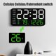 thumbnail image 5 of Reloj electrónico para muebles de oficina en casa, reloj despertador digital multifuncional, reloj LED con pantalla de fecha y temperatura, reloj digital, 5 of 6