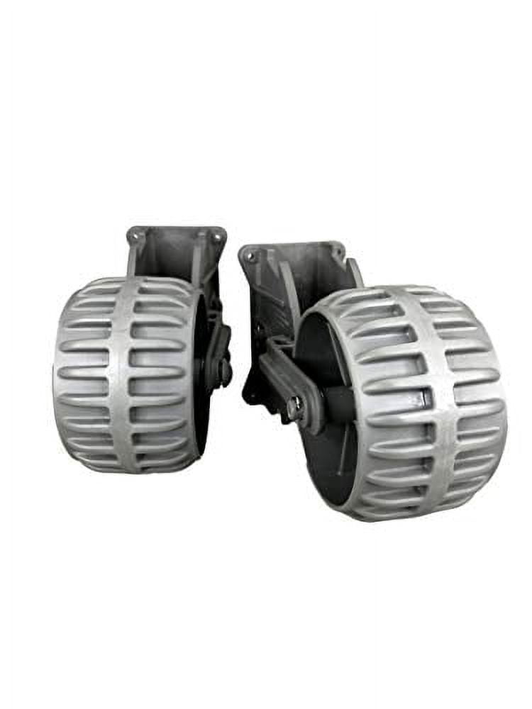 Pactrade Marine Flip-up Retrackable Dinghy Wheels Pair Nylon Inflatable Boat Launching Wheels/Boat Dolly