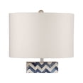 thumbnail image 2 of Dunmore Table Lamp in Blue Metal and Bone, 2 of 3