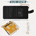 thumbnail image 3 of Small Wallet For Women Bifold Leather Pocket Coin Credit Card Holder With RFID Blocking Orange Flowers Pattern, 3 of 6