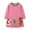 Pink, variant on Esaierr Toddler Baby Girl Simple Dress Cartoon Pattern Embroidered Cotton Long-Sleeved Dresses
