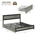 thumbnail image 2 of Bed Frame with Headboard, Platform Bed Frame with 4 Storage Drawers and Charge Station, Solid Metal Slats Support, Noise Free, No Box Spring Needed, Easy Assembly, 2 of 8