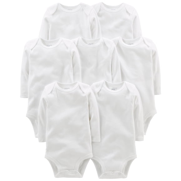 Body Simple Joys by Carter's Baby de manga larga, paquete de 7 unidades, 12 m