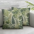 thumbnail image 3 of COMIO Green Leaves Throw Pillow Cover Herbs Fern Botanical Foliage Vegetation Nature Seeded Twig Luxury Pillow Case Decorative Men Women Boy Girl Room Cushion Cover for Home Couch Bed, 3 of 5