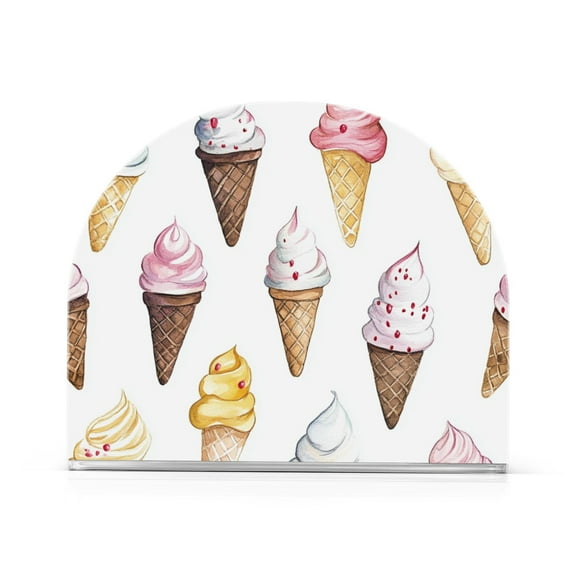 Yayeee Napkin Holder for Table Kitchen Paper Tissue Organization, Ice Cream Pattern
