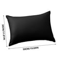thumbnail image 3 of Hiroekza Waterproof Outdoor Throw Pillow Cover 20 x 12 Modern Solid Cushion Cover Cushion Protector for Patio, Garden & Poolside Black, 3 of 8