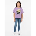thumbnail image 2 of Disney Hocus Pocus Boxy Mineral Washed Halloween Crewneck Tee with Short Sleeves, Sizes 4-16, 2 of 9