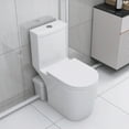 thumbnail image 2 of Upflush Toilet For Basement, 600W Macerating Toilet System With Powerful Dual Flush, 2 of 14