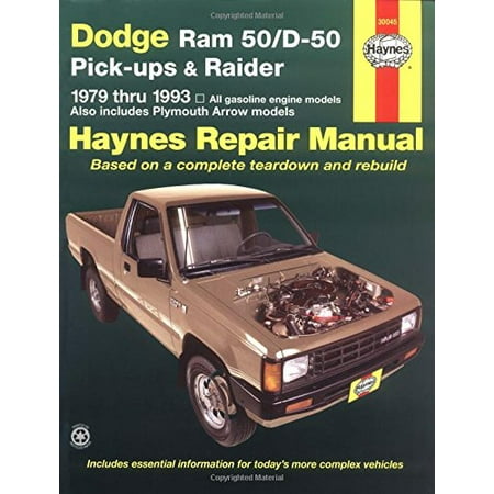 - Dodge Ram 50/D50: Pickups & Raider, 1979 - 1993 (Haynes Automotive Repair Manuals)