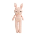 thumbnail image 3 of 10 inch Knitted Easter Bunny Rabbit Plush Toy Soft Cuddly Stuffed Animal Premium Handcrafted Fabric Holiday Home Decoration Spring Nursery Decor Plushie Gift, 3 of 3