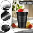 thumbnail image 3 of JJEAN-100 Pack Black Plastic Cups 16 OZ Black Disposable Cups for Party Drinking Cup Disposable Cup for Wedding Parties Picnic, 3 of 4