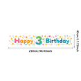 thumbnail image 3 of Happy Birthday 3rd Celebration Backdrop Banner Party Decoration Background Photography Props Supplies Decors Balloon Theme, 3 of 4