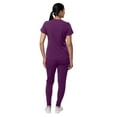thumbnail image 2 of Adar Pro Modern Athletic Scrub Set For Women - Modern V-Neck Scrub Top & Yoga Jogger Scrub Pants, 2 of 5