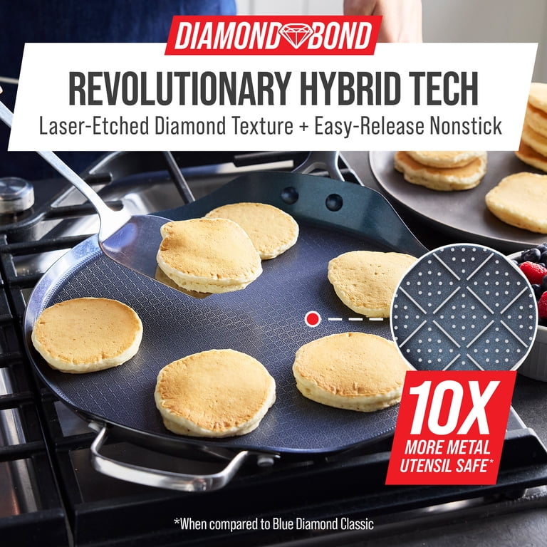 Blue Diamond 13-Inch Diamond Bond Hybrid Round Griddle photo 3