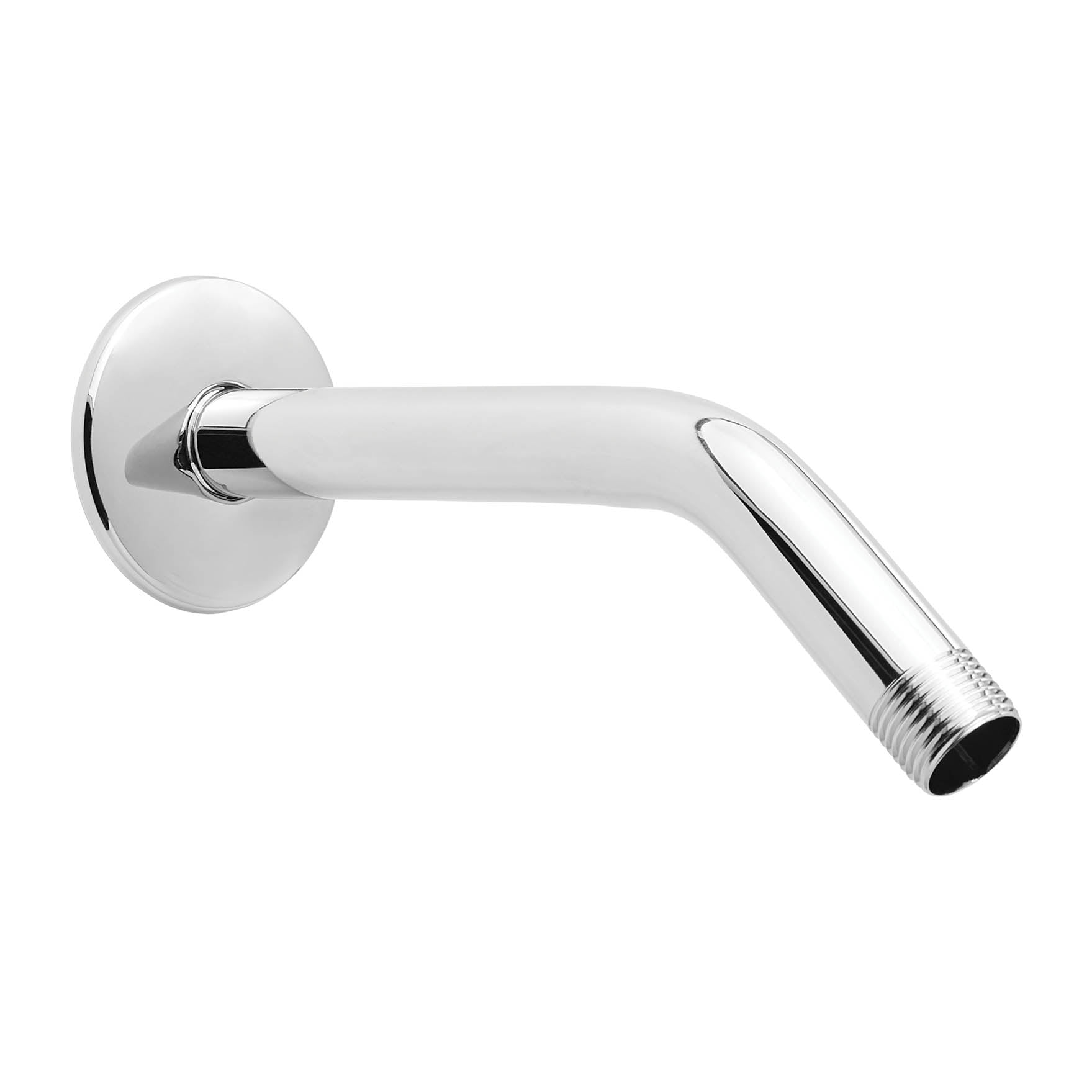 Mainstays 8-in Shower Arm and Flange, Stainless Steel Pipe, Chrome