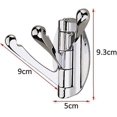 thumbnail image 3 of Tizzy Perchero Giratorio De Pared De Aleación De Zinc con 3 Brazos Plegables, Percha para Colgar/Perchero/Toallero con Rotación De 180 para Baño Cocina Garaje, 3 of 5