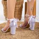 thumbnail image 4 of Melissa - Sandalias de ante lila con perlas lila 26 CM, 4 of 9