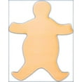 thumbnail image 2 of Package Of 50, Gingerbread Man Wood Cutout 5 " X 4 ", 2 of 2