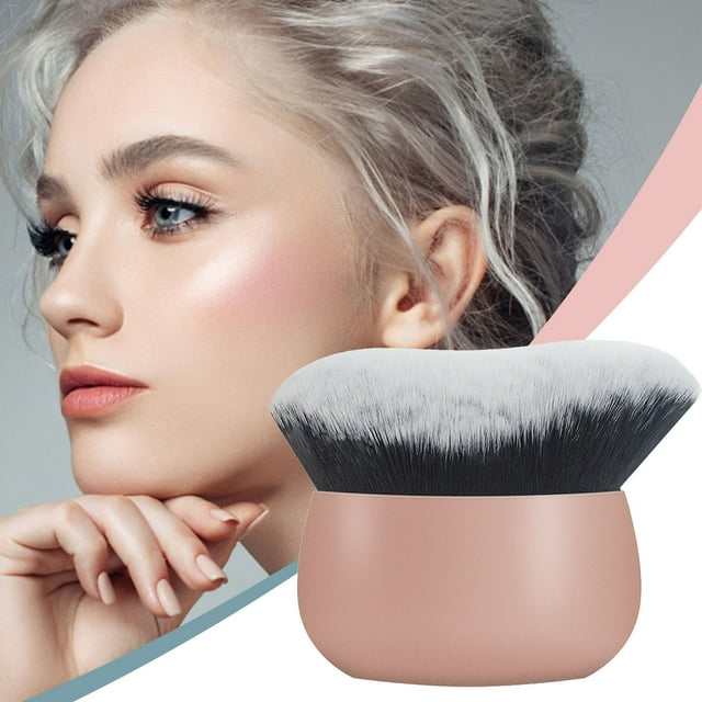 Brochas de maquillaje Brocha para polvos sueltos Brocha grande para colorete Brocha suave y esponjosa de cerdas finas No irritante