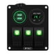 thumbnail image 1 of Interruptor de encendido y apagado DYNWAVEMX control de aluminio para barra de lámpara LED 3 Gang Switch Panel, 1 of 8