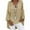 #7-Khaki, variant on Pntutb Womens Plus Size Tops Casual Long Sleeve Solid Loose V-Neck Shirts Blouse