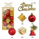 thumbnail image 3 of 32 adornos navideños para árbol de Navidad, colgantes decorativos para colgar. Oro Rojo, 3 of 7