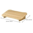 thumbnail image 5 of WHAMVOX Ergonomic Office Desk Footrest for Home and Work Use, Light Brown Synthetic Material, 14.2x8.7x5.9 Inches, 5 of 8