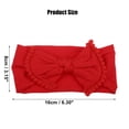 thumbnail image 2 of Bow Headband Fashion Cute Cotton Hair Band for Teenager Red 6.3Inch, 2 of 6