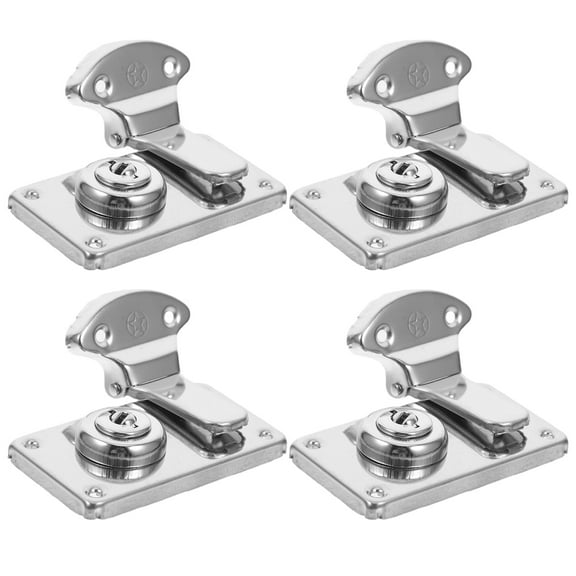 Masteelf HOMEMAXS 4Pcs Retro Iron Hasps for Small Suitcase Lock Catch Latch for Jewelry Box Wooden Case Toolbox Latch for Small Suitcase Lock